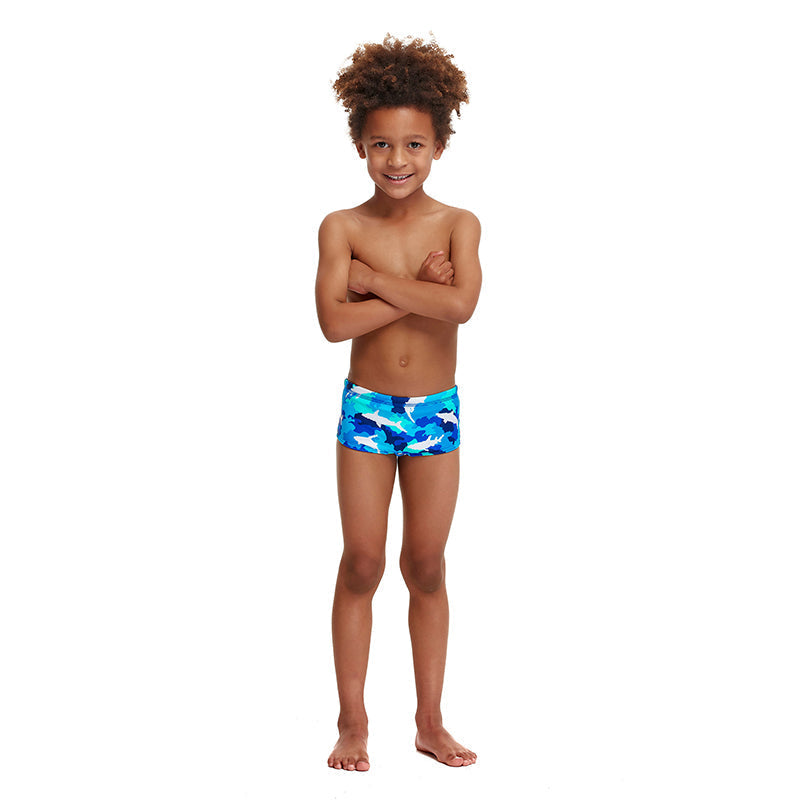 Funky Trunks - White Pointer - Toddler Boys Printed Trunks