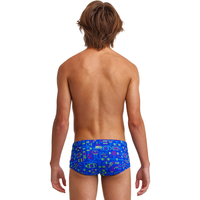 Funky Trunks - Backed Up - Boys Eco Sidewinder Trunks