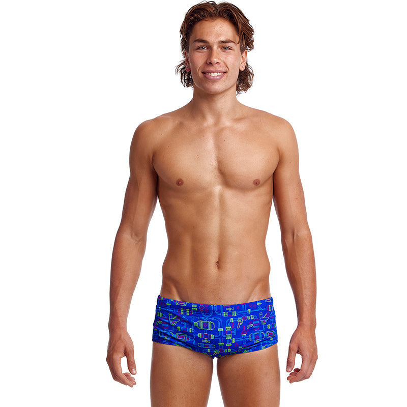 Funky Trunks - Backed Up - Mens Eco Sidewinder Trunks