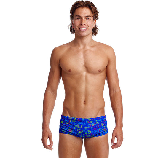 Funky Trunks - Backed Up - Mens Eco Sidewinder Trunks