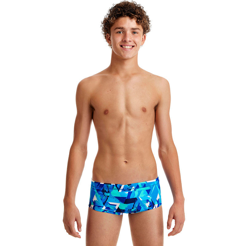 Funky Trunks - Bashed Blue - Boys Sidewinder Trunks