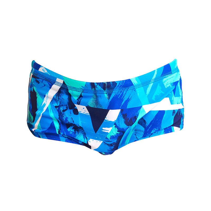Funky Trunks - Bashed Blue - Toddler Boys Printed Trunks