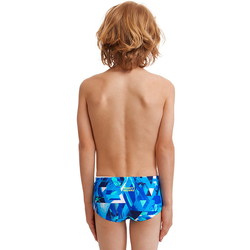 Funky Trunks - Bashed Blue - Toddler Boys Printed Trunks