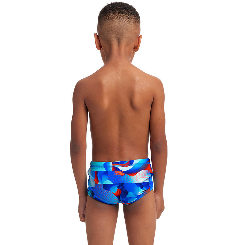 Funky Trunks - Battle Blue - Toddler Boys Printed Trunks