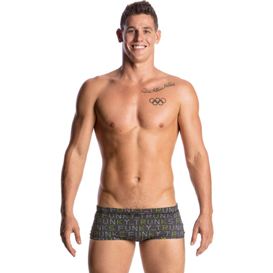 Funky Trunks - Binary Bro Mens Plain Front Trunks
