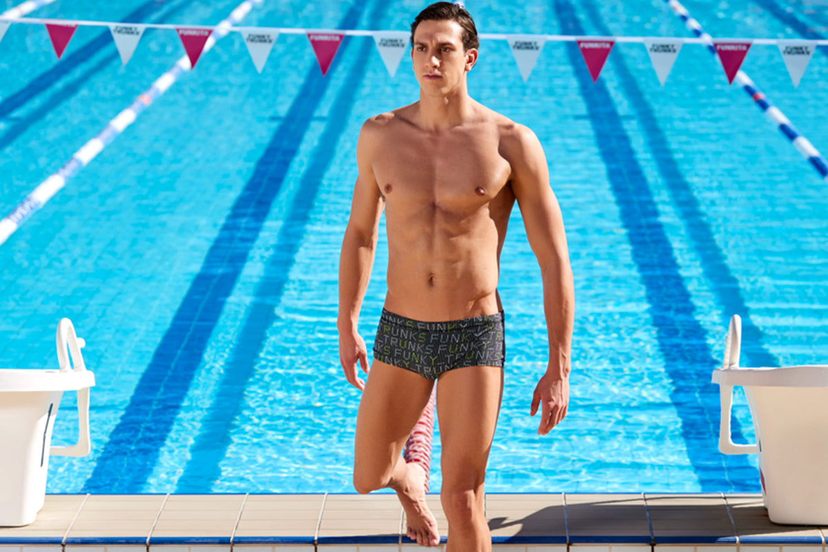 Funky Trunks - Binary Bro Mens Plain Front Trunks