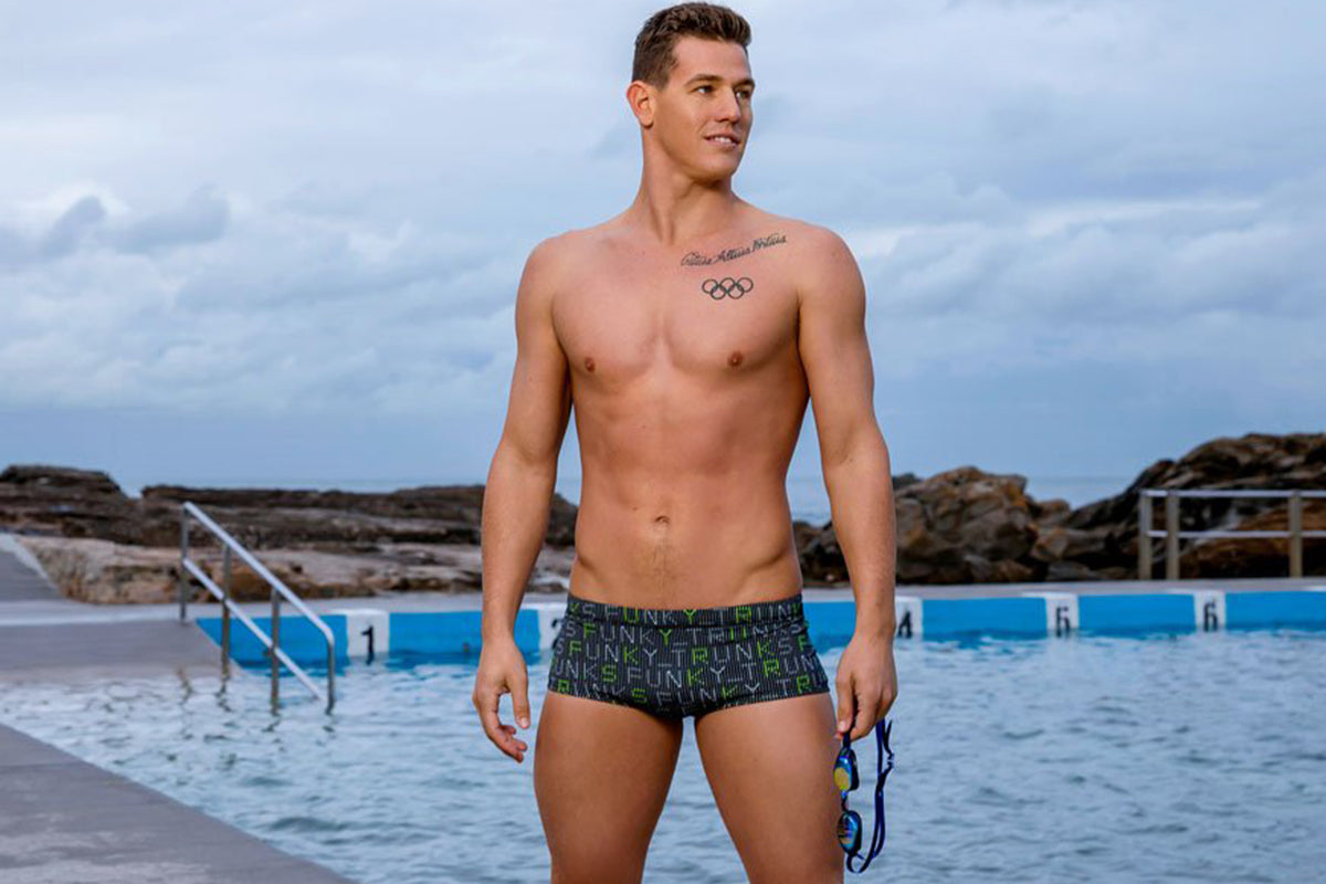 Funky Trunks - Binary Bro Mens Plain Front Trunks