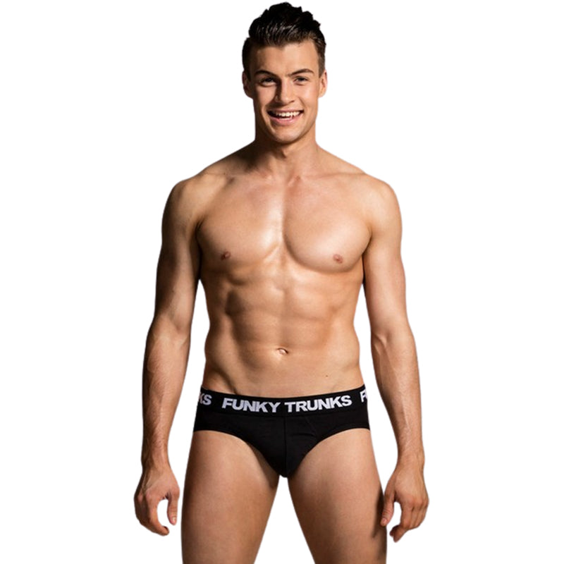Funky Trunks - Black Attack - Mens Underwear Briefs