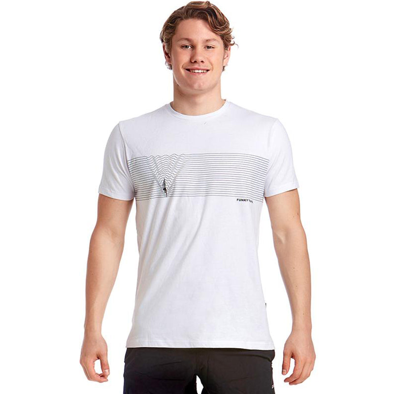 Funky Trunks - Black Line Mens T-Shirt