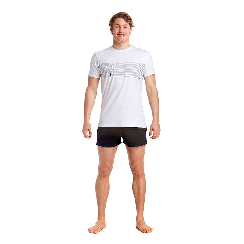 Funky Trunks - Black Line Mens T-Shirt