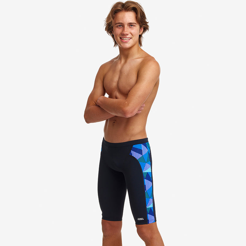 Funky Trunks - Blue Bars - Boys Training Jammers