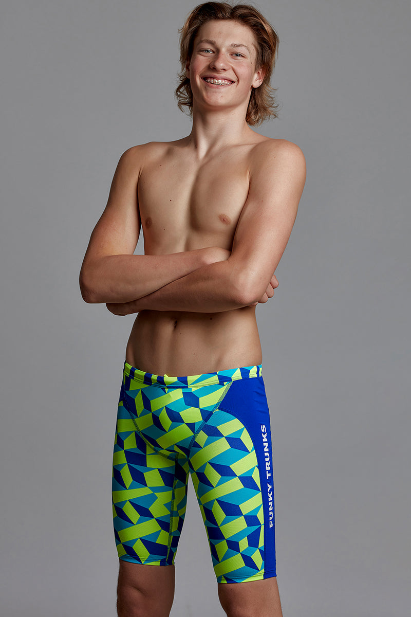 Funky Trunks - Blue Blockers - Boys Training Jammers