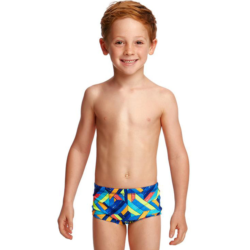Funky Trunks - Boarded Up Toddler Boys Printed Trunk