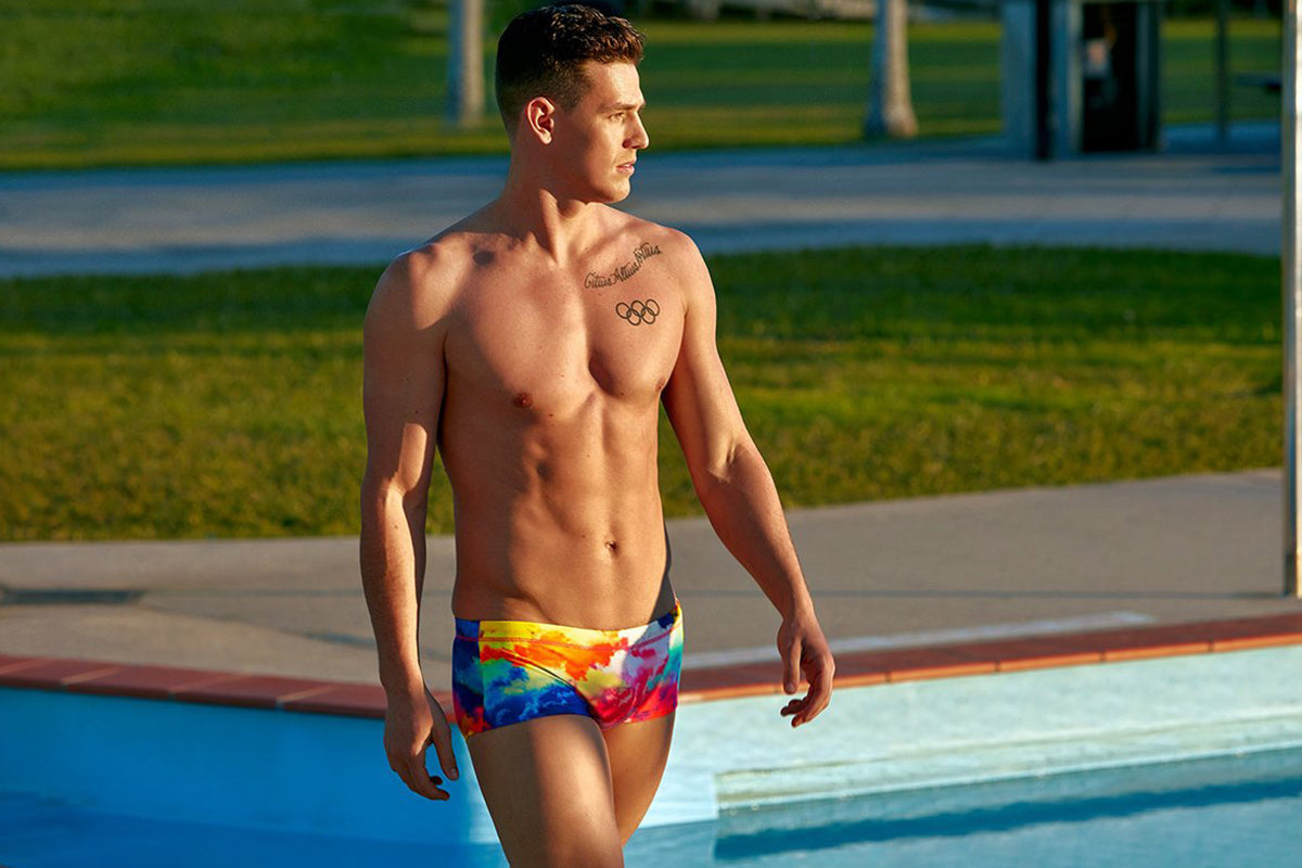 Funky Trunks - Cumulus Mens Plain Front Trunks