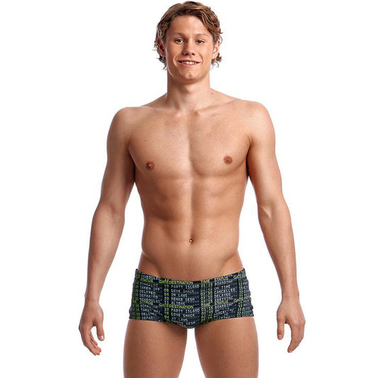 Funky Trunks - Departure Board Mens Plain Front Trunks