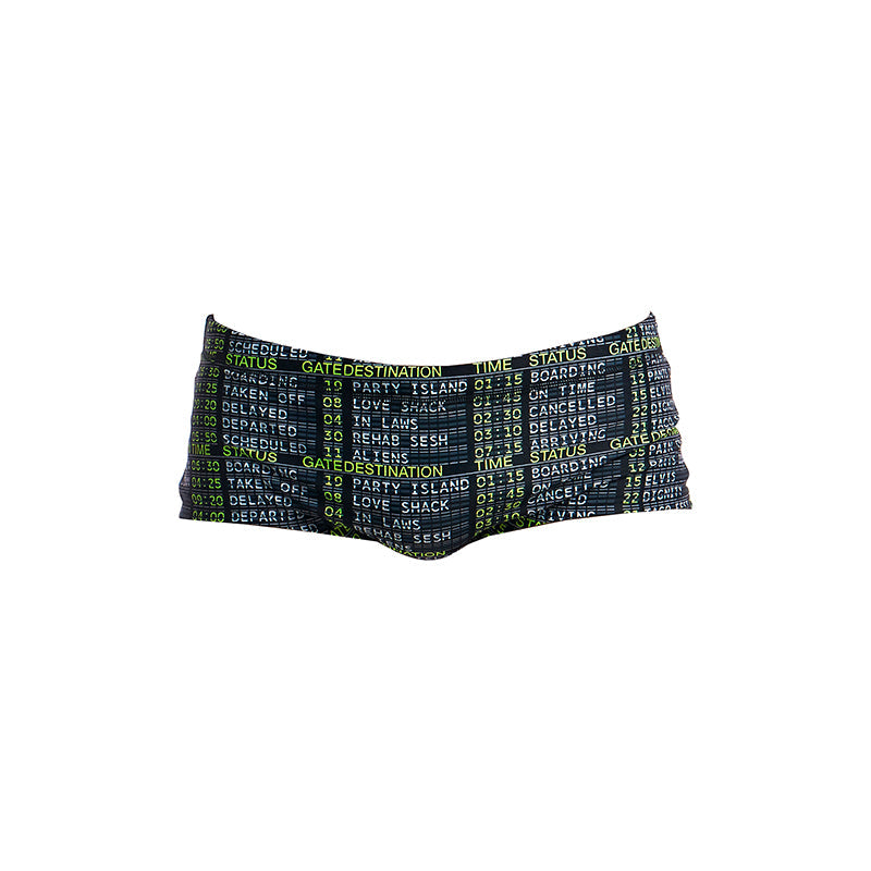Funky Trunks - Departure Board Mens Plain Front Trunks