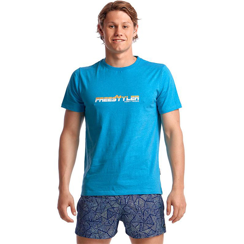 Funky Trunks - Freestyler Orange Mens Crew Neck T-Shirt