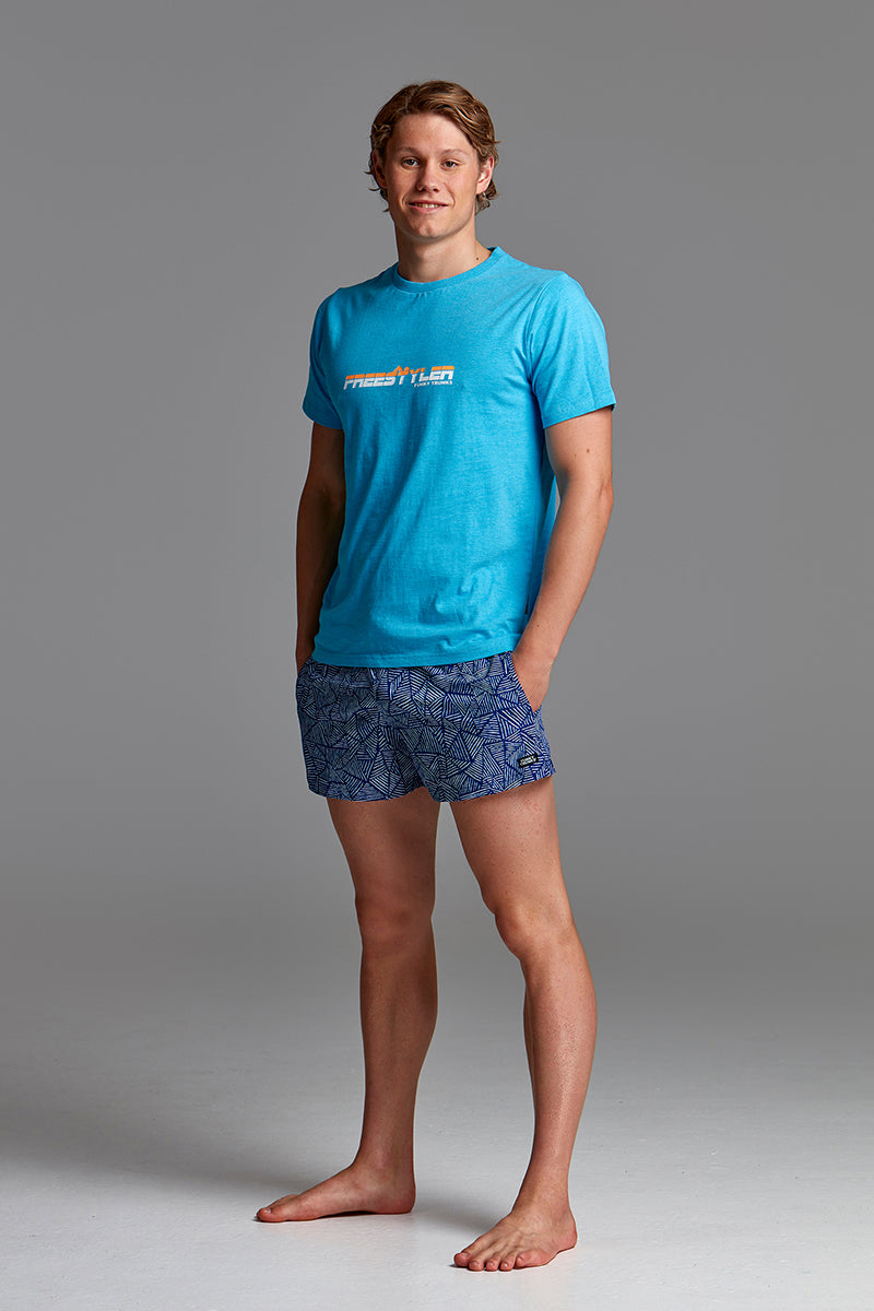Funky Trunks - Freestyler Orange Mens Crew Neck T-Shirt
