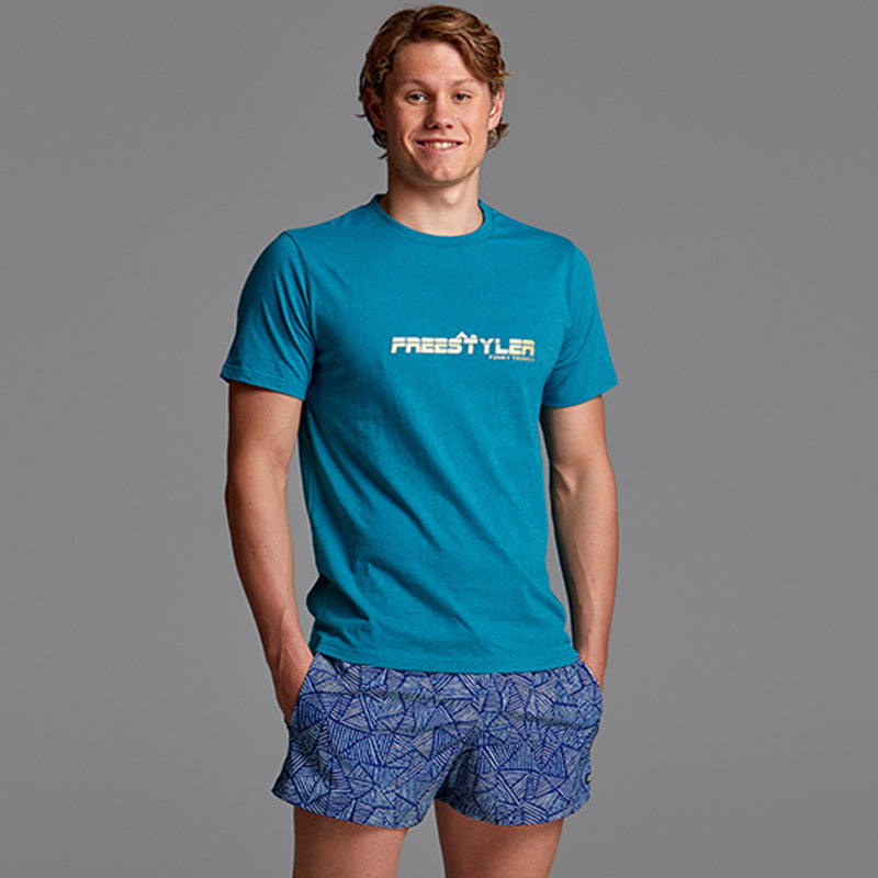 Funky Trunks - Golden Freestyler - Mens Crew Neck T-shirt