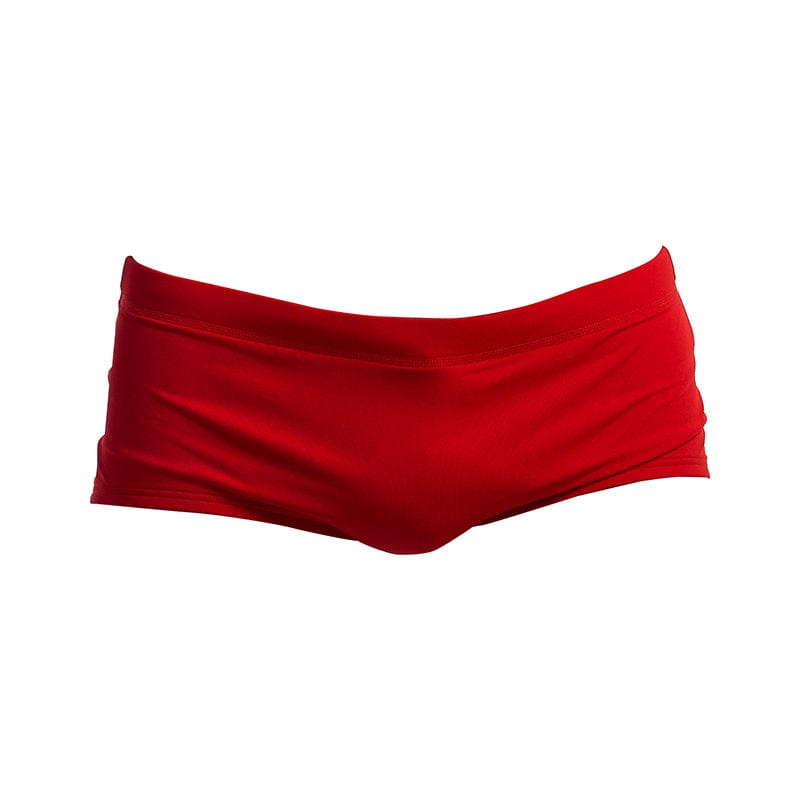 Funky Trunks - Still Red - Mens Plain Front Trunks