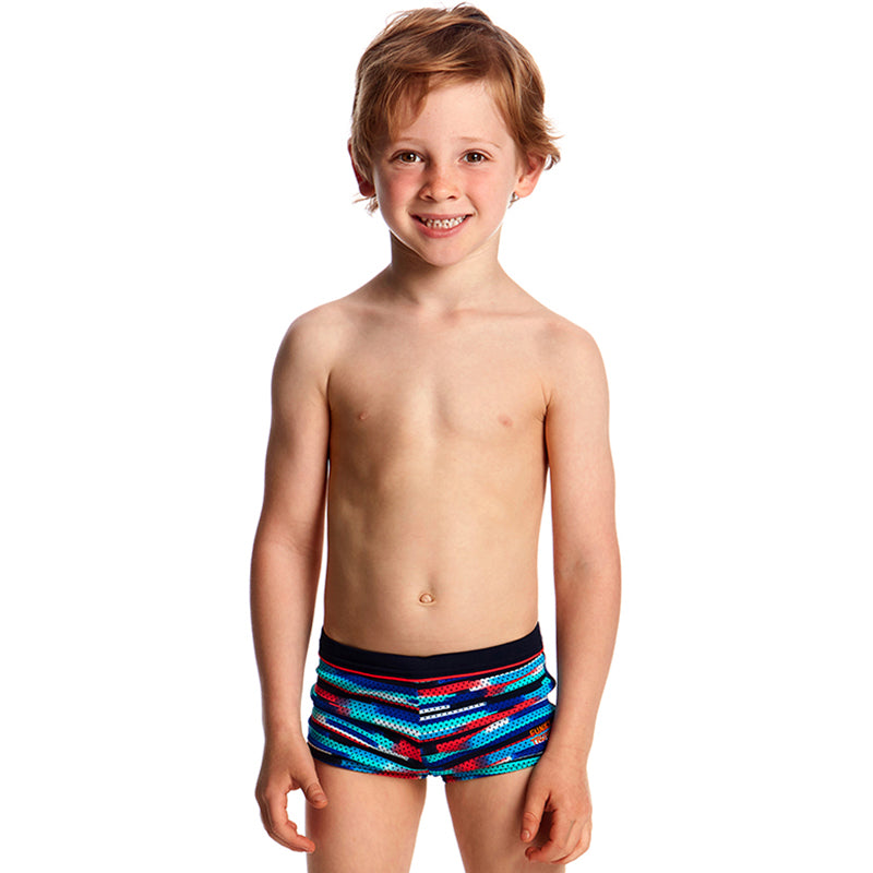 Funky Trunks - Meshed Up Toddler Boys Square Trunks