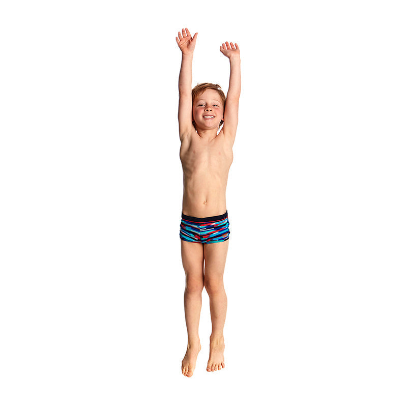 Funky Trunks - Meshed Up Toddler Boys Square Trunks