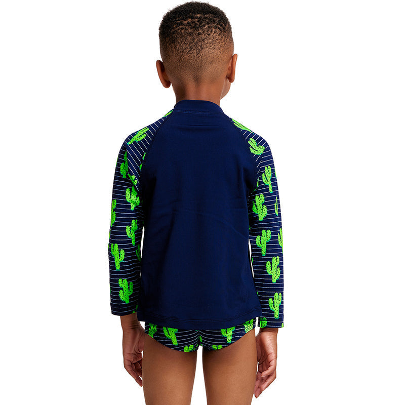 Funky Trunks - Prickly Pete - Toddler Boys Zippy Rash Vest