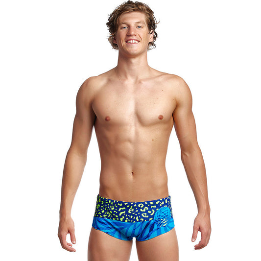 Funky Trunks - Purry Palm - Mens Sidewinder Trunks