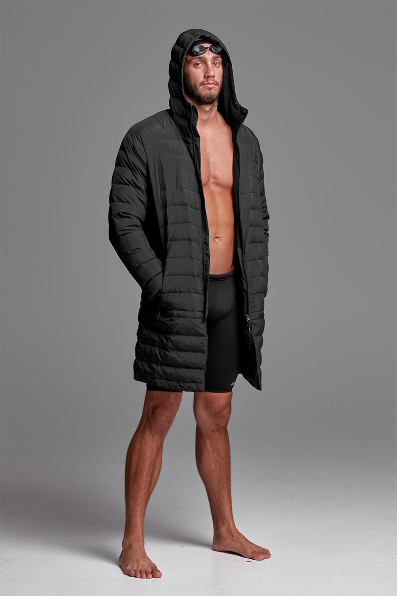 Funky Trunks - Still Black - Unisex Puff Daddy Deck Coat Jacket
