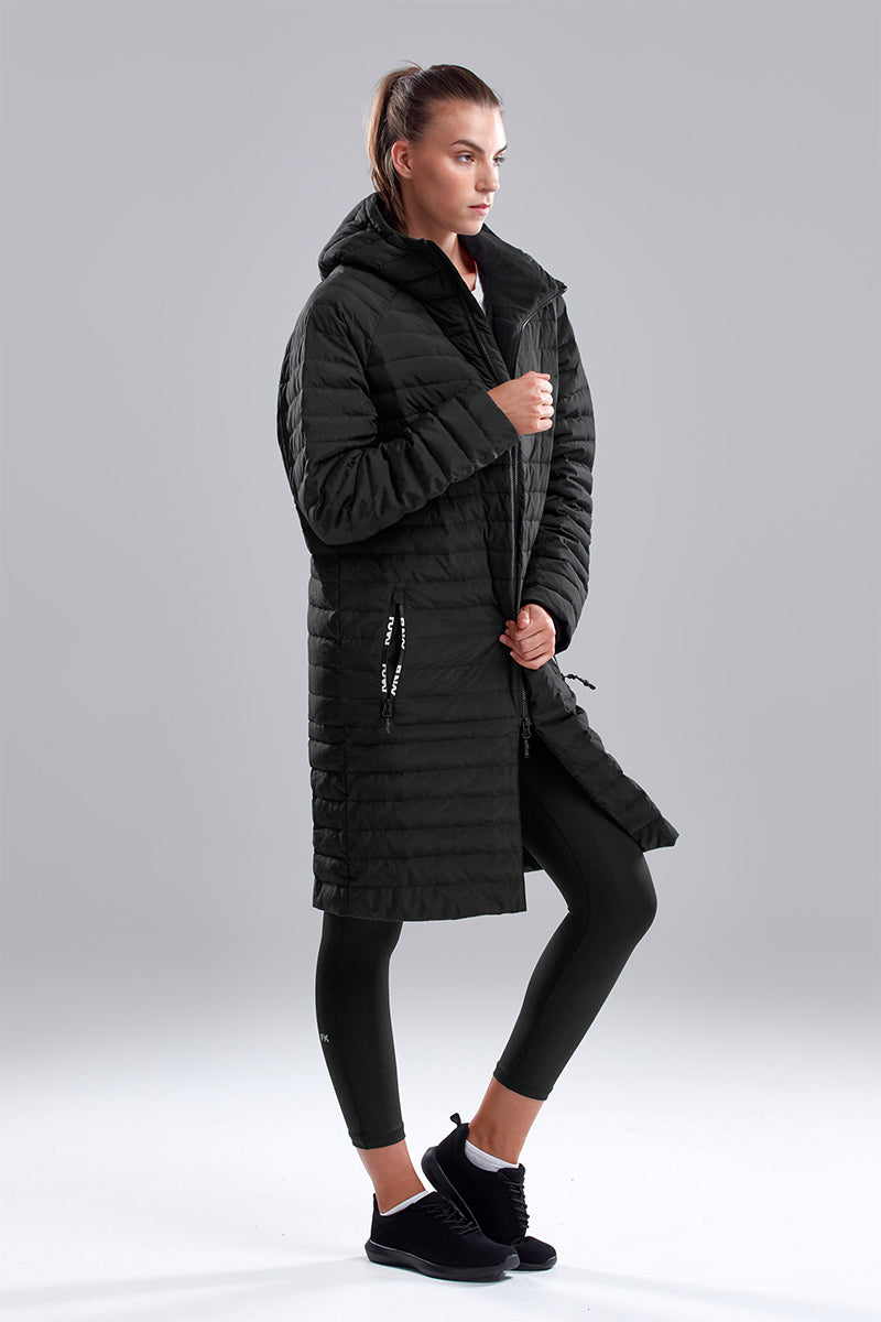 Funky Trunks - Still Black - Unisex Puff Daddy Deck Coat Jacket