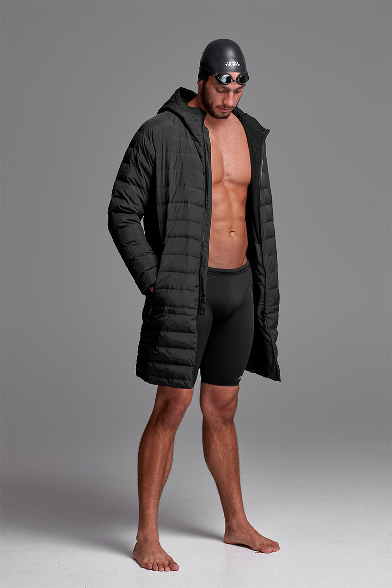 Funky Trunks - Still Black - Unisex Puff Daddy Deck Coat Jacket