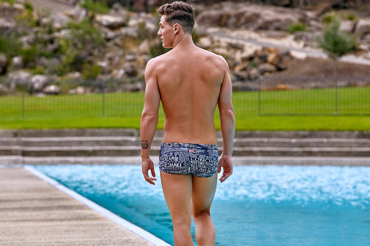 Funky Trunks - Stud Muffin Mens Plain Front Trunks