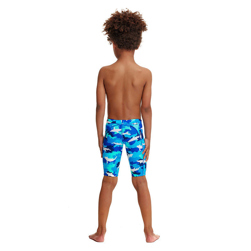 Funky Trunks - White Pointer - Toddler Boys Miniman Jammers