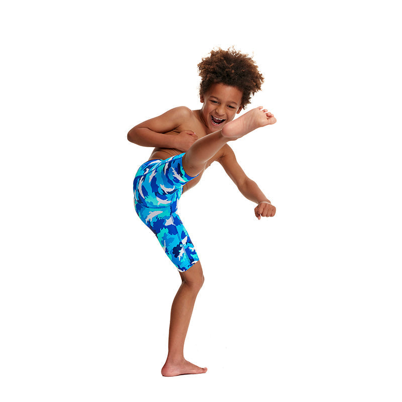 Funky Trunks - White Pointer - Toddler Boys Miniman Jammers