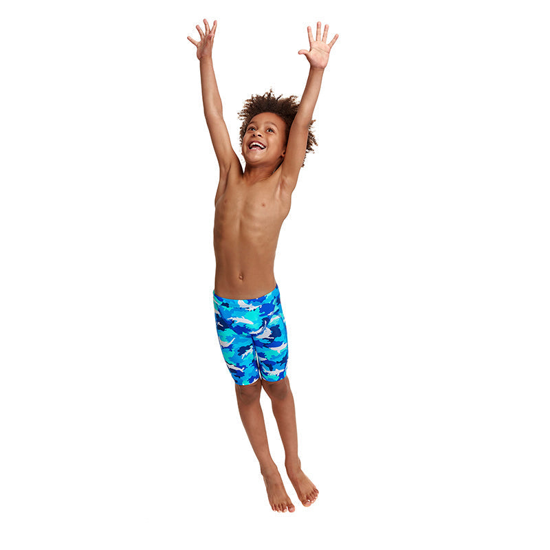 Funky Trunks - White Pointer - Toddler Boys Miniman Jammers