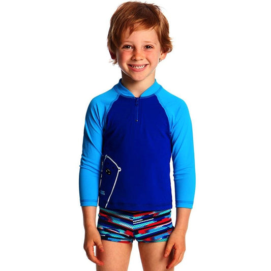 Funky Trunks - Bear Grills Toddler Boys Zippy Rash Vest